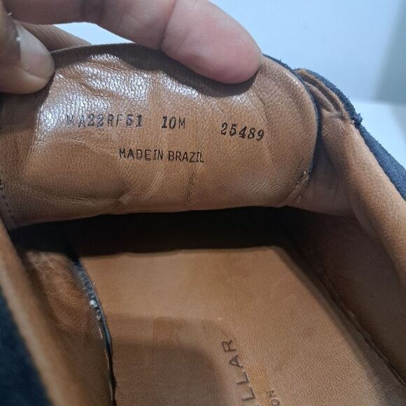 Peter Millar Vantage Men's Navy Suede Sneakers Lace Up Retro Size 10 - Picture 11 of 16